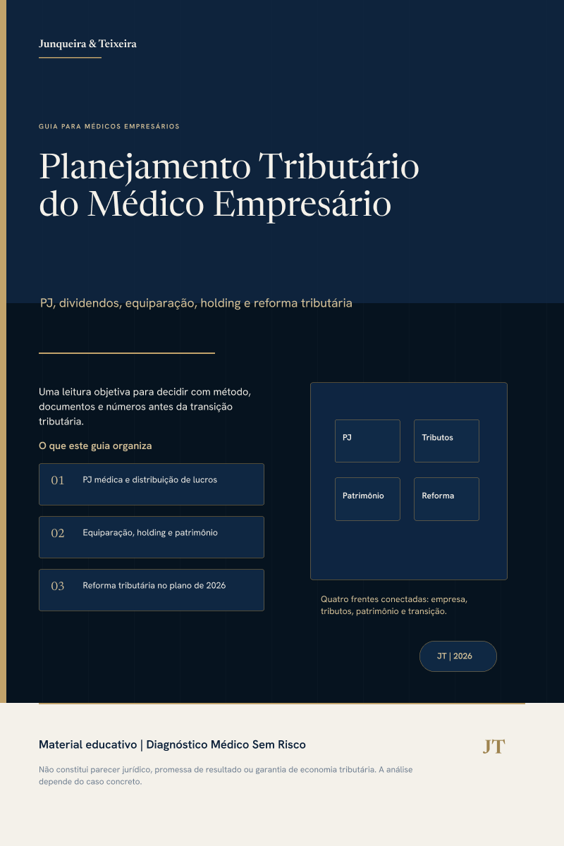 Capa do ebook Planejamento Tributário do Médico Empresário