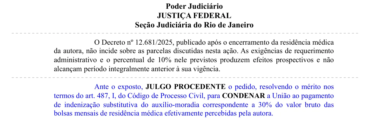 Trecho da decisão: Justiça Federal em Petrópolis (RJ), agosto de 2026