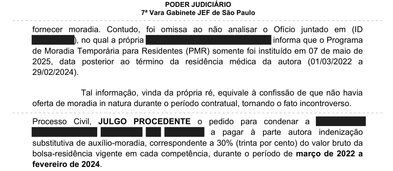 Trecho da decisão: Justiça Federal em São Paulo (SP), junho de 2026