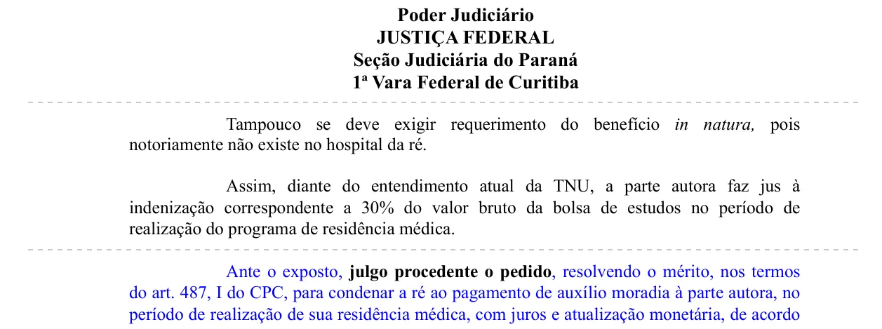 Trecho da decisão: Justiça Federal em Curitiba (PR), junho de 2026