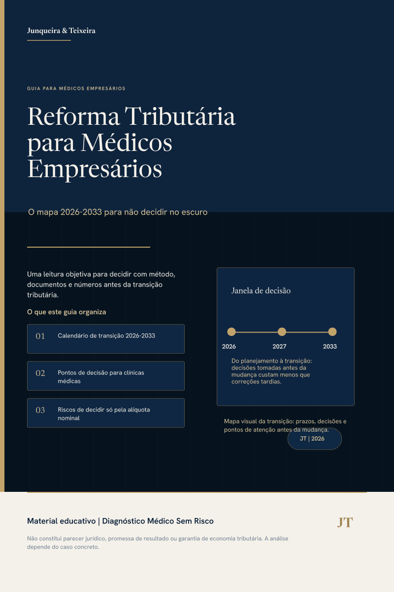 Capa do ebook Reforma Tributária para Médicos Empresários
